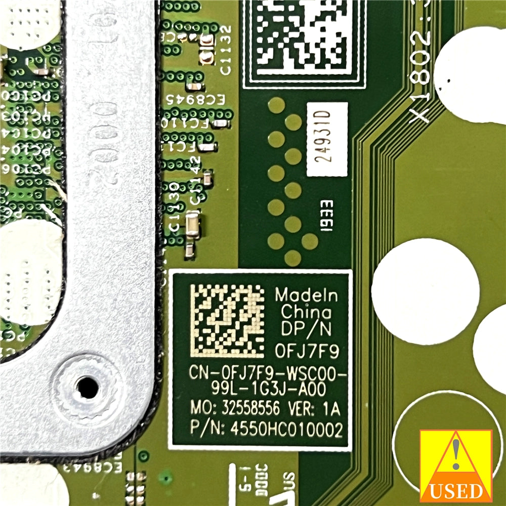 DELL motherboard system board 7591 7791 0FJ7F9 i7-10510U 18806-1