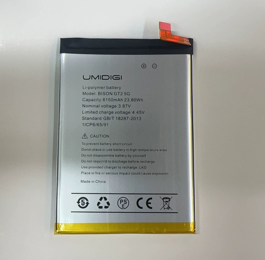 For Umidigi Bison GT2 5G battery, new large capacity 6150mAh charging pad Other Brand Phone repair parts