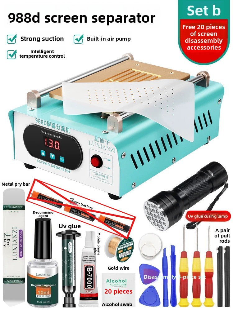Mobile phone screen removal heater separation machine real pump constant temperature touch LCD mobile phone screen change repair heating station Mobile Phone Repair tools