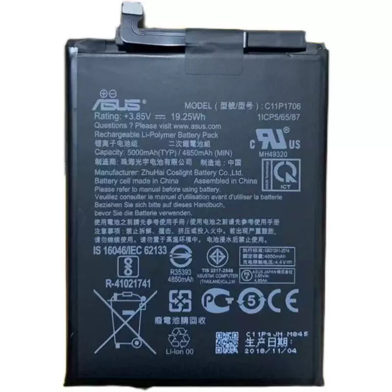 For ASUS X00TDB ZB601KL ZB602K C11P1706 Built-in new battery
