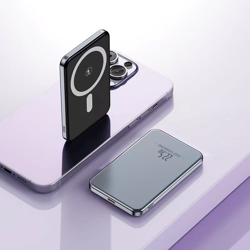 Metal magnetic power bank super fast charging 20000mAh mini compact portable mobile phone mobile power supply