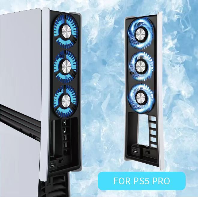 PS5 PRO dedicated host cooling fan P5 temperature control intelligent cooling fan with light silent radiator