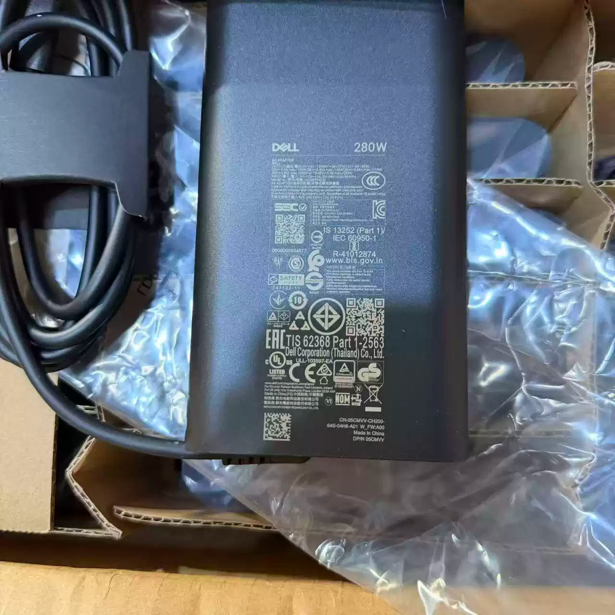 Genuine New LA280PM240 280W 48V 5.83A TYPE-C AC Adapter Charger for Dell Pro Max 16 Plus MB16250 18 Plus MB18250 DA280PM240 HA280PM240 5CMVV 450-BDZC USB-C power supply Dell laptop repair parts