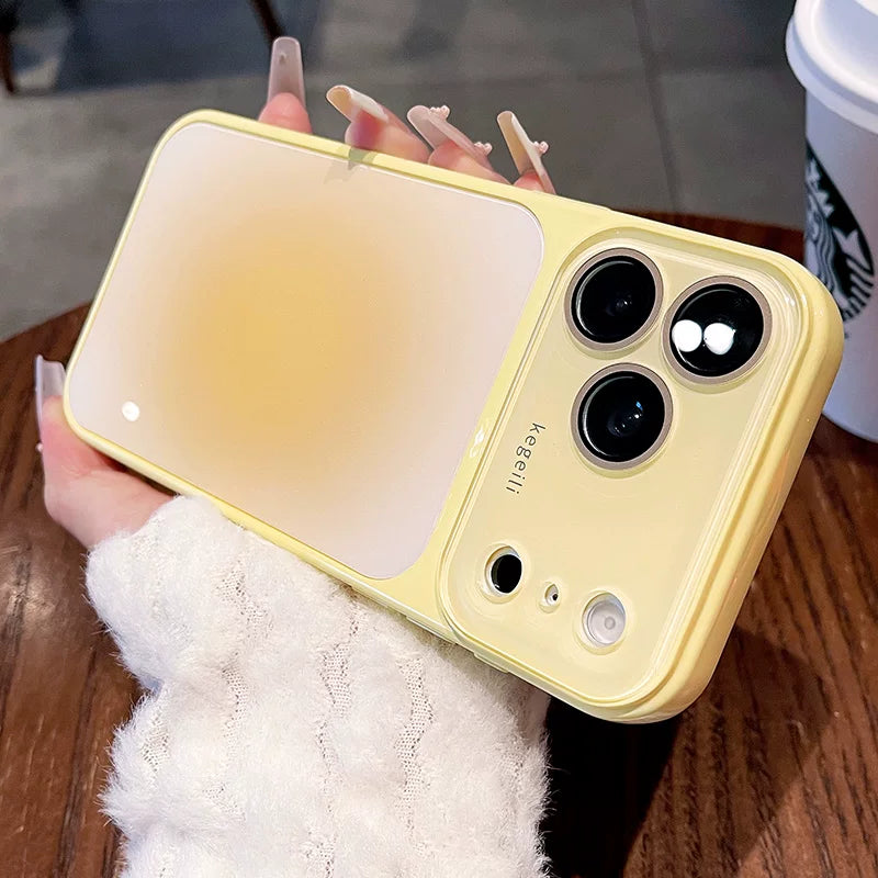 Gradually change the halo to become larger in seconds for iPhone 17promax mobile phone case The new iPhone16 seconds becomes 17pro large window Dopamine with lens film Women's protective case Phone accessories