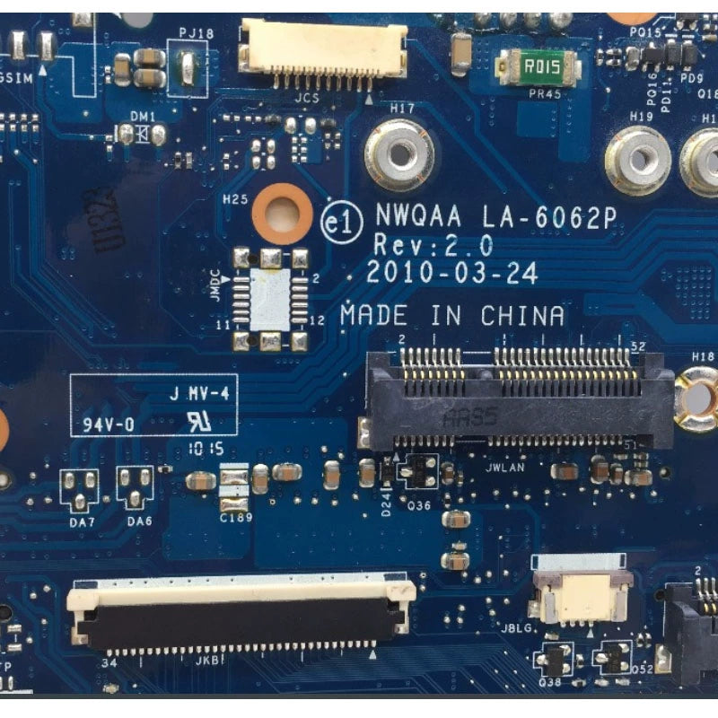 K000104380 Toshiba A660 A665 laptop main board HM55 LA-6062P