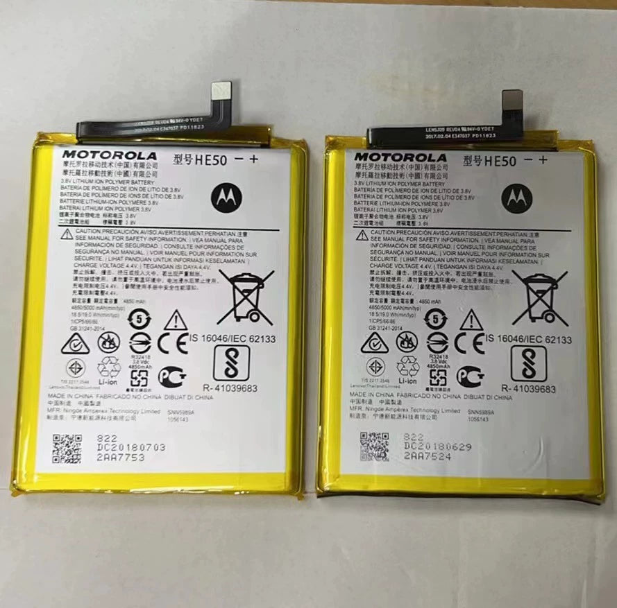 For Motorola E5 Plus mobile phone MOTO XT1924-9 HE50 battery large capacity electric board Motorola phone repair parts