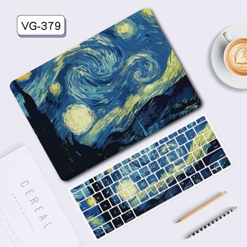 MacBook Air Pro 11 "12" 13 "14" 15 "16" Laptop Case, Van Gogh Oil Painting Computer Case, Anti-Drop, Computer Case Laptop accessories