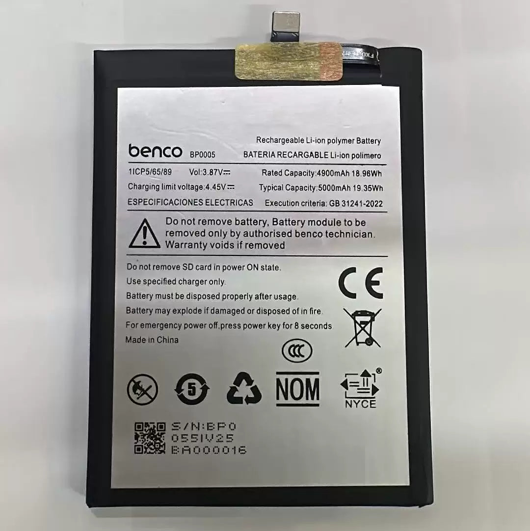 For Benco S1Pro BP0005 battery, new large capacity 5000mAh charging pad Other Brand Phone repair parts