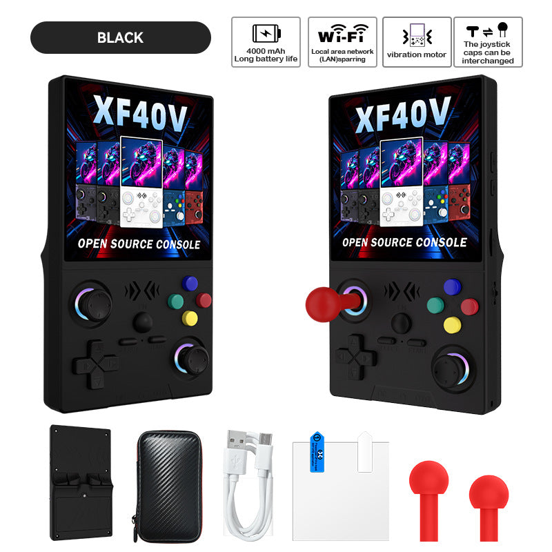 4.0 4" inch XF40V IPS HD Linux wifi 3D big joysticks RGB 4000mAh rechargable PSP games Handheld Player console