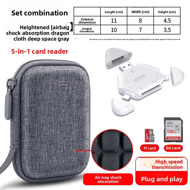OLYSON CCD Camera Bag Small Camera Case Card Storage Box Digital Camera for Sony Canon ixus Fuji Nikon Samsung Panasonic Hard Case Drop-proof Waterproof Portable Bag Digital camera accessories