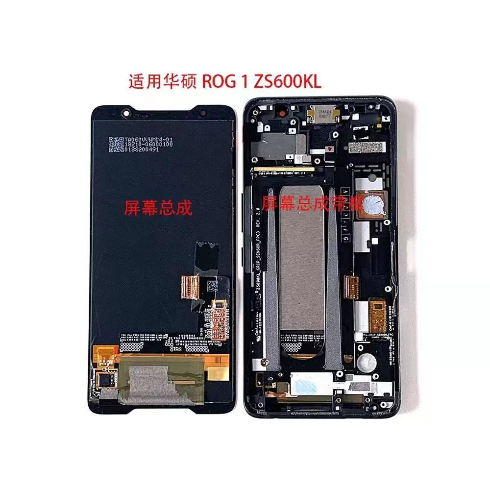 LCD Touch screen assembly for ASUS ROG 1st generation ZS600KL Z01QD LCD display panel digitizer glass screen with frame