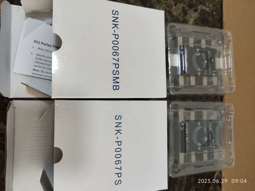 Servicer Supermicro 1U Original Passive LGA3647 Radiator 1U SNK-P0067PSMB, SNK-P0067PS