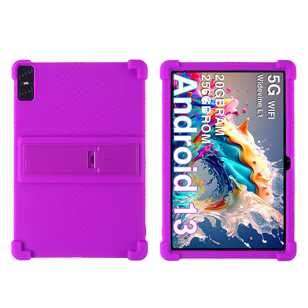 Applicable DOOGEE T10 Plus Tablet Case 10.51 Inch with Bracket Soft Silicone Drop Protection Case Protect case