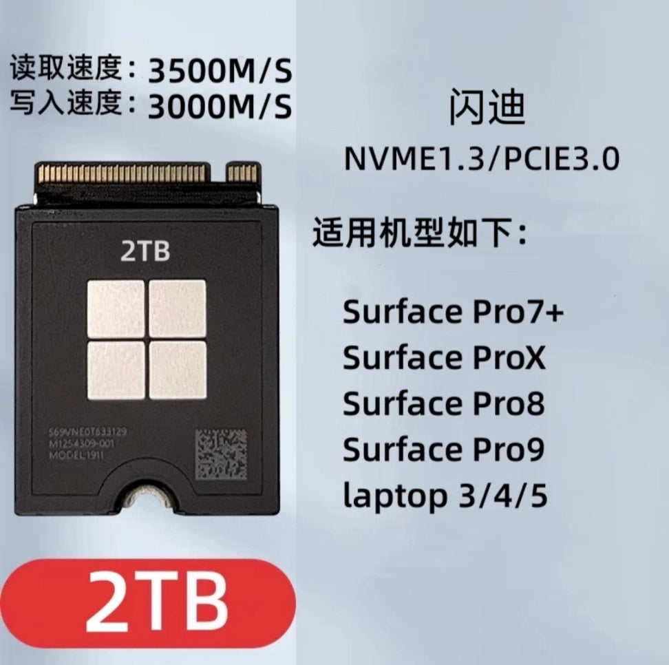 (Shipping fee not include)Microsoft Surface Pro8/pro7+/proX Laptop3/4SurfacePro9 SSD
