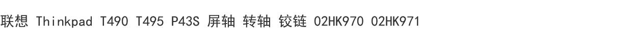 (Shipping fee not include)LENOVO Thinkpad T490 T495 P43S 屏轴 转轴 铰链 02HK970 02HK971
