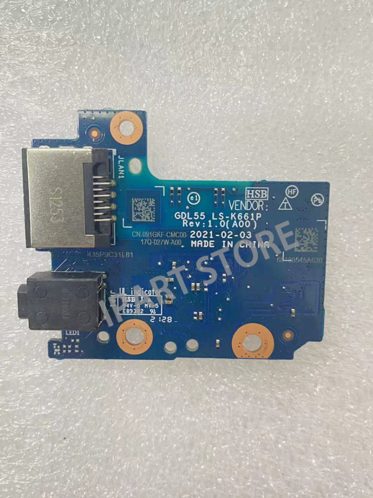 (Shipping fee not include)适用于Dell G15 5510 5511 USB 音频接口小板 LS-K661P CN-091GKF