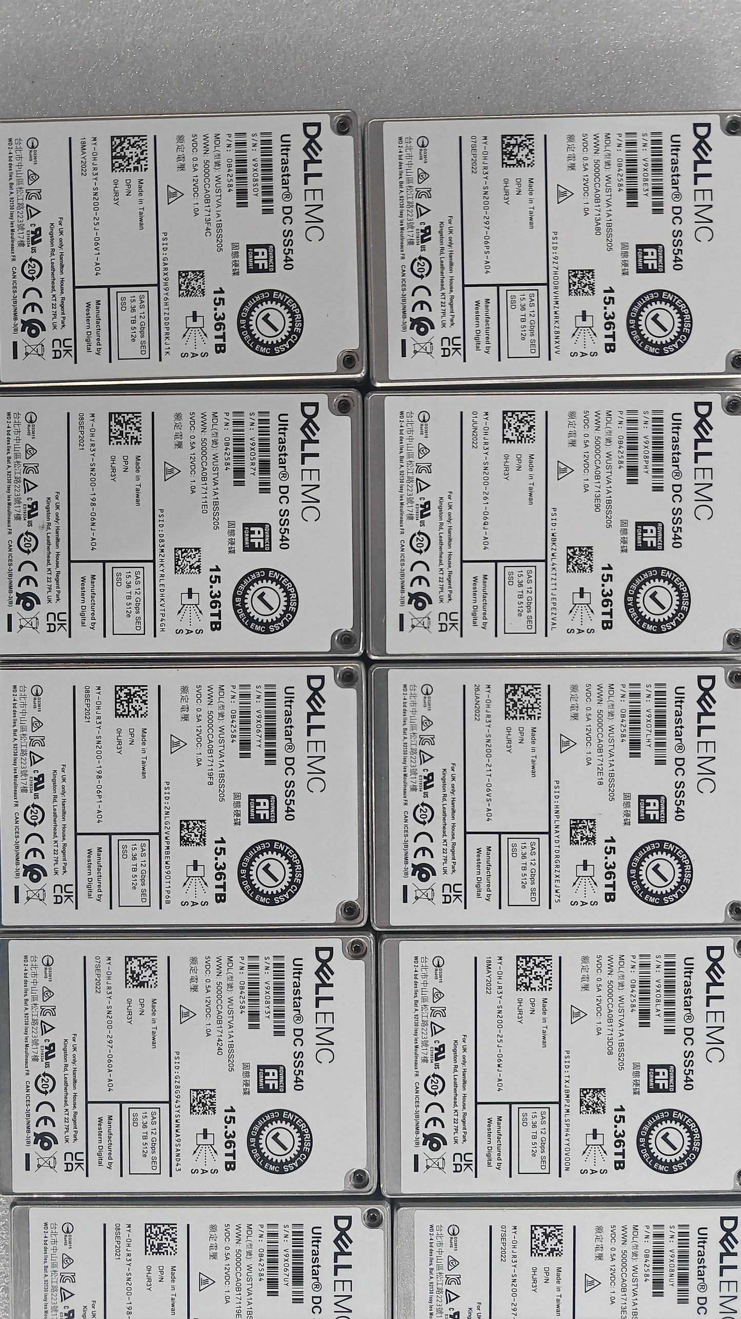 DELL EMC 15.3TB 2.5 inch 12GB SAS 153T DC SS540 Server Solid State Drive