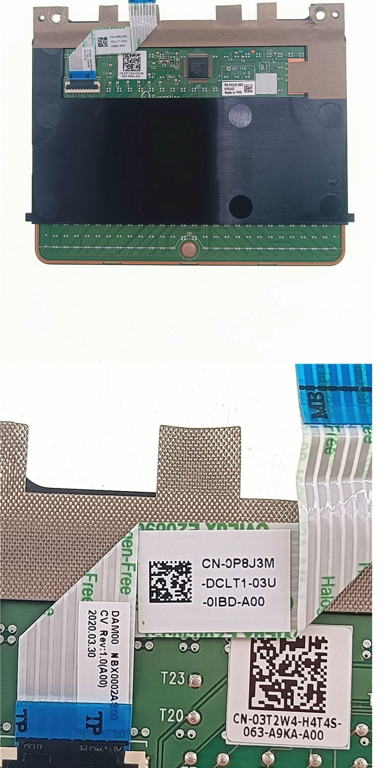 (Shipping fee not include)Dell for戴尔 XPS15 9550 9560 9570 7590 Precision 5510 5520 5530 5540 触摸板滑鼠板触控排线 0GJ46G 03T2W4