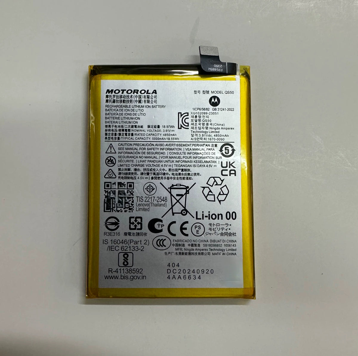 Motorola G STYLUS 5G 2024 Mobile Phone Battery XT 2419-1 QS50 Electric Board Motorola phone repair parts