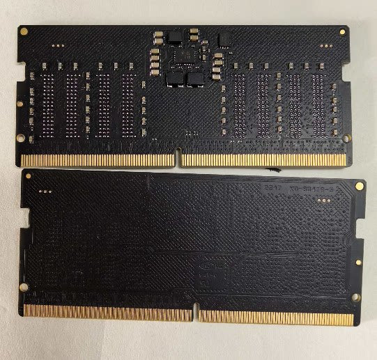 GEN5 5TH PCB baseplate board DDR5 8-bit single-sided 8pin notebook Laptop PCB baseplate with small materials Tinned with Resistor and Capacitor repair tools