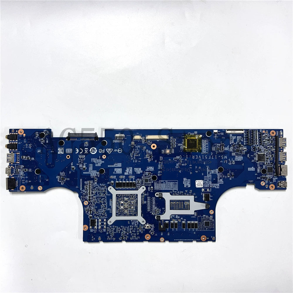 MSI MS-17F51 computer motherboard system board i7-10750H RX3060 6GB VER: 1.0