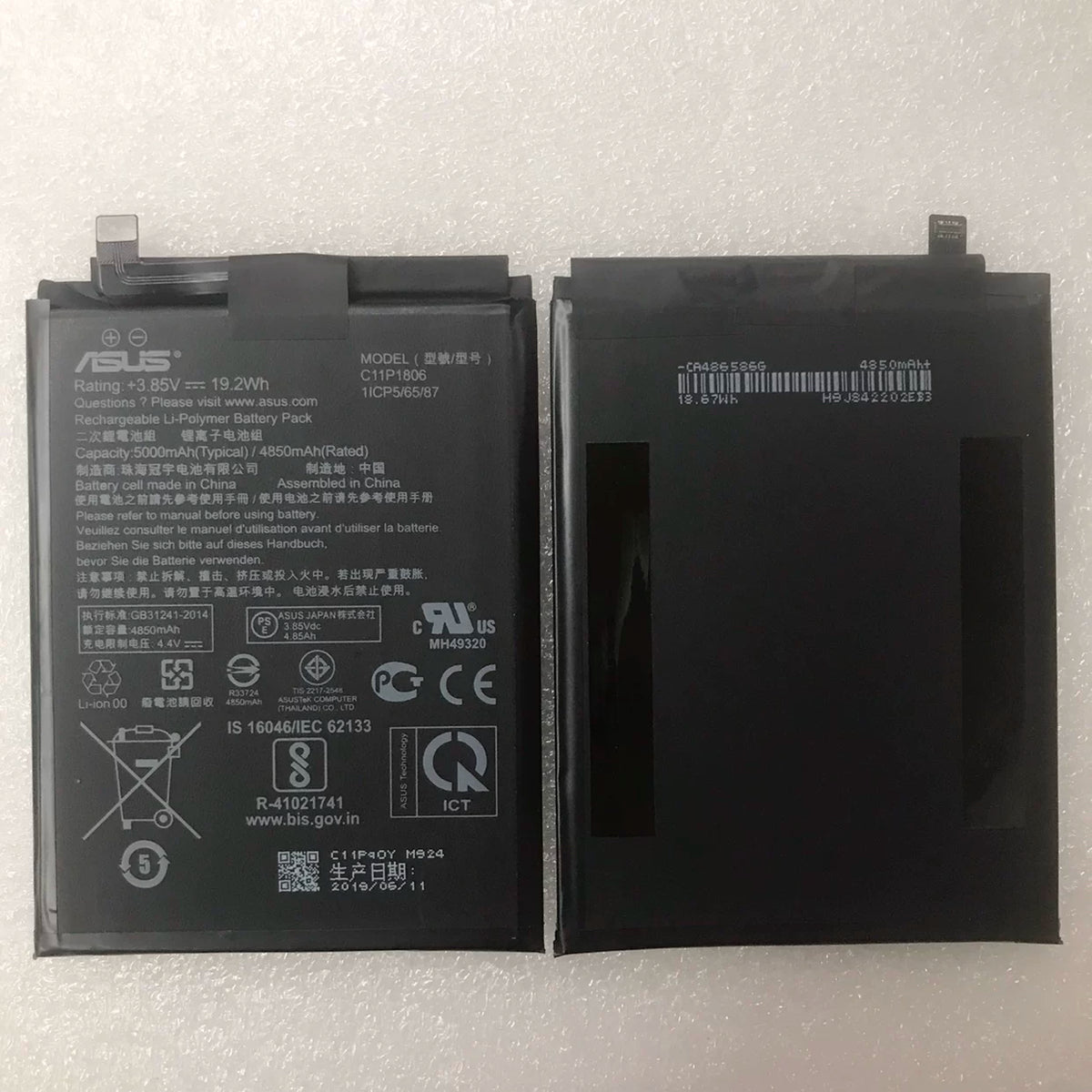 Suitable for ASUS ZenFone 6 ZS630KL I01WD mobile phone battery C11P1806 board ASUS phone repair parts