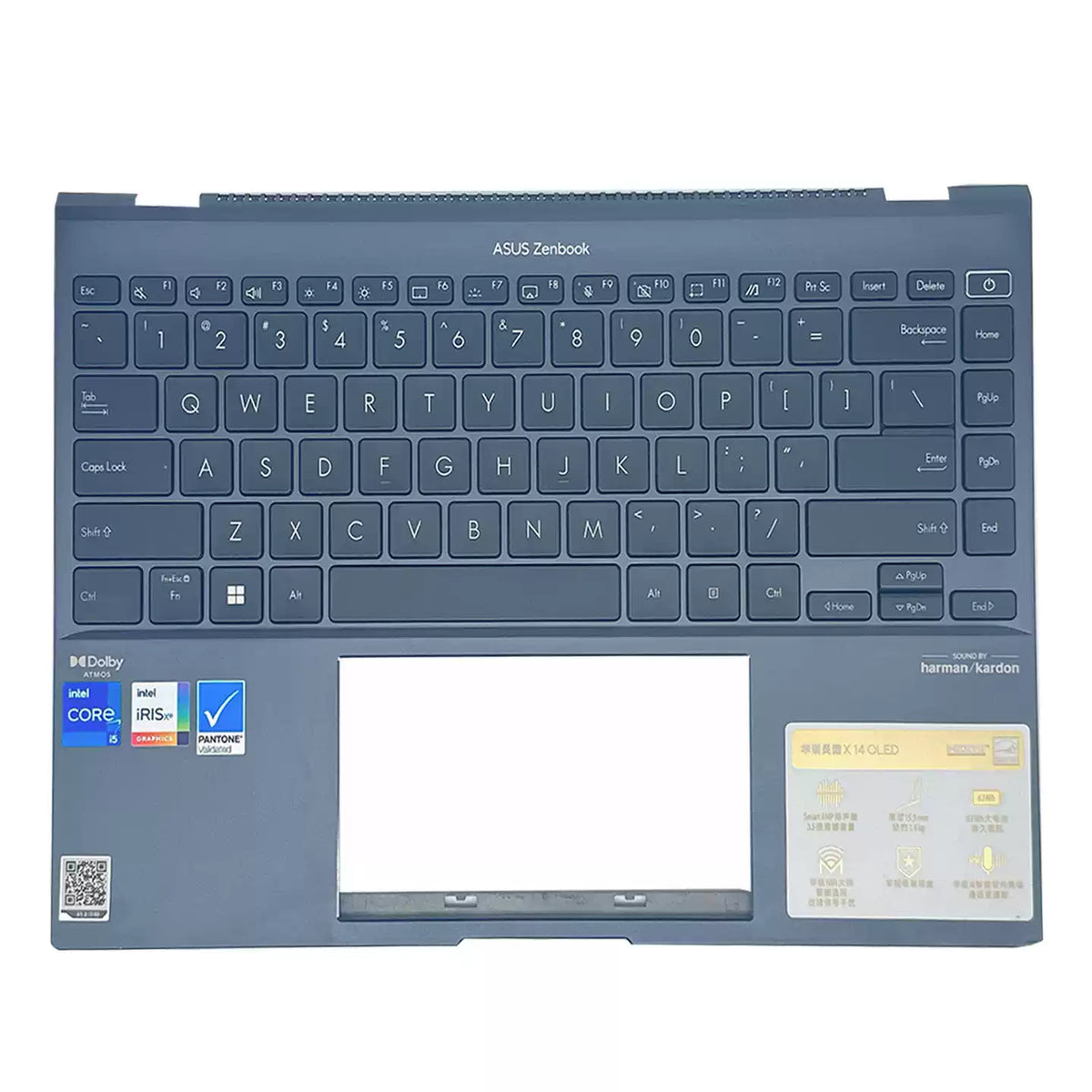 C-cover keyboard for ASUS Zenbook 14X UX5401 UM5401 UX5400Z UX5400E Upper case palmrest topcase keyboard assemble ASUS laptop repair parts