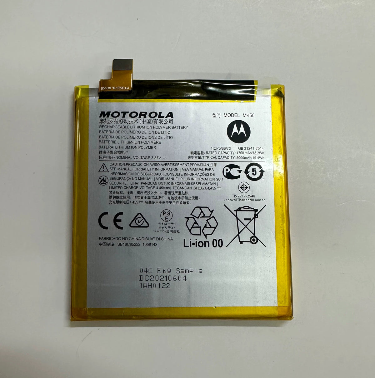 For Motorola ONE 5G ACE mobile phone battery MK50 electric board XT2113 new large capacity Motorola phone repair parts