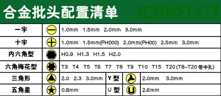 (Shipping fee not include)2018 14 13 12 imac Mac Mini 苹果笔记本拆机螺丝刀套装 改锥六角空心