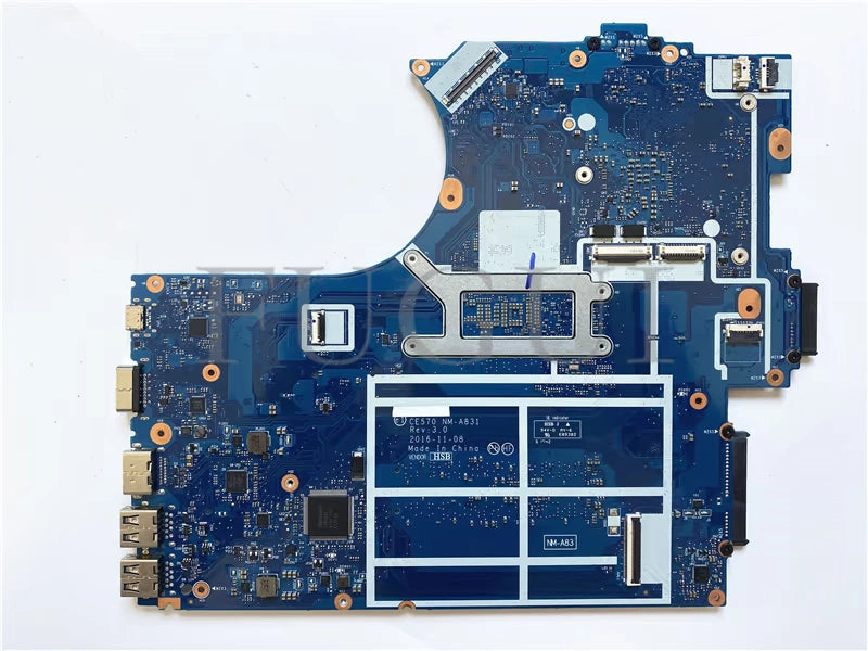 (Shipping fee not include) motherboard system board E570 NM-A831 i3-7100U I7-7500 I5-7200U SR2ZU