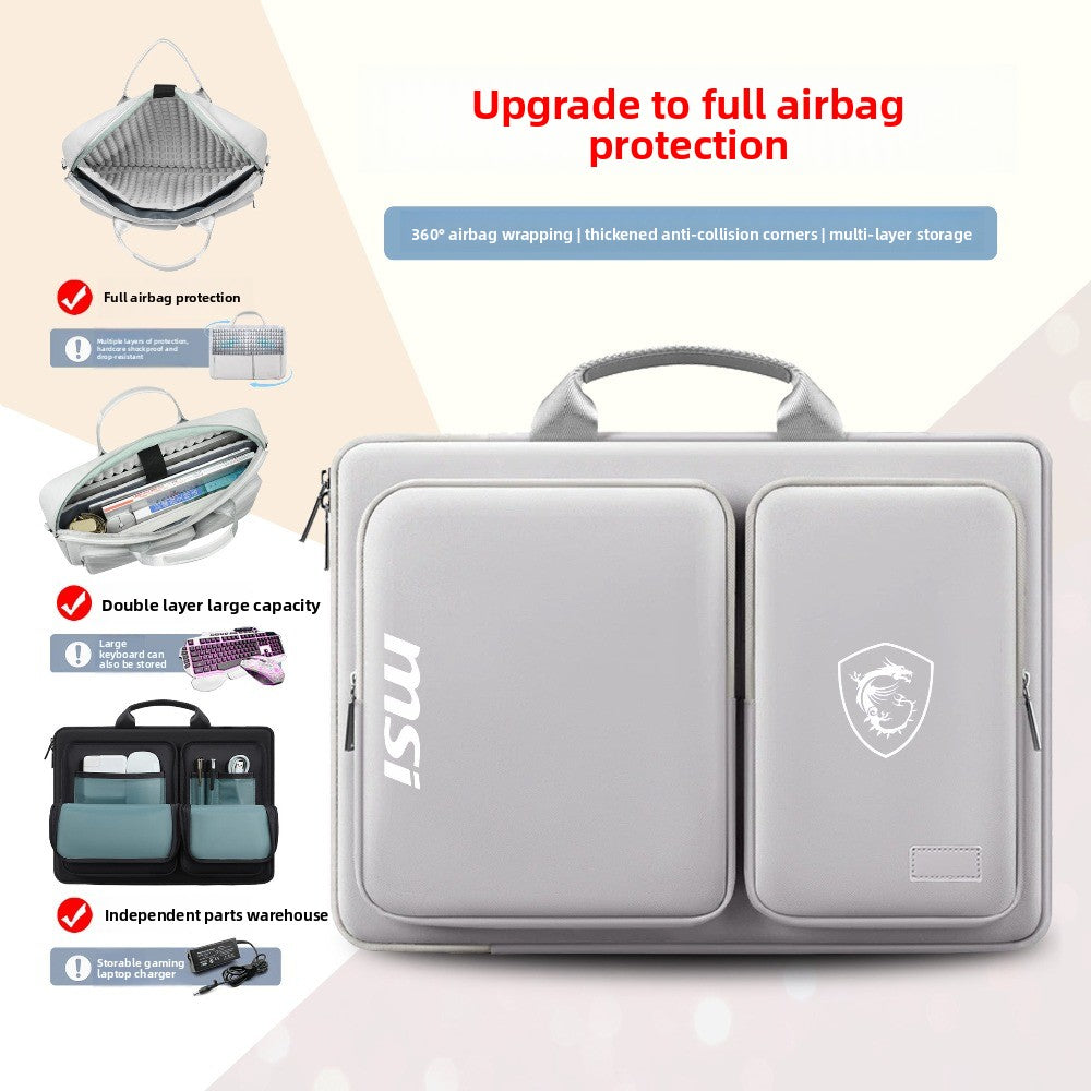 MSI Cyborg 15.6 inch, computer bag Katana GF66 Titan GP78 waterproof, notebook bag 17.3 inch, shoulder bag, protective computer bag.