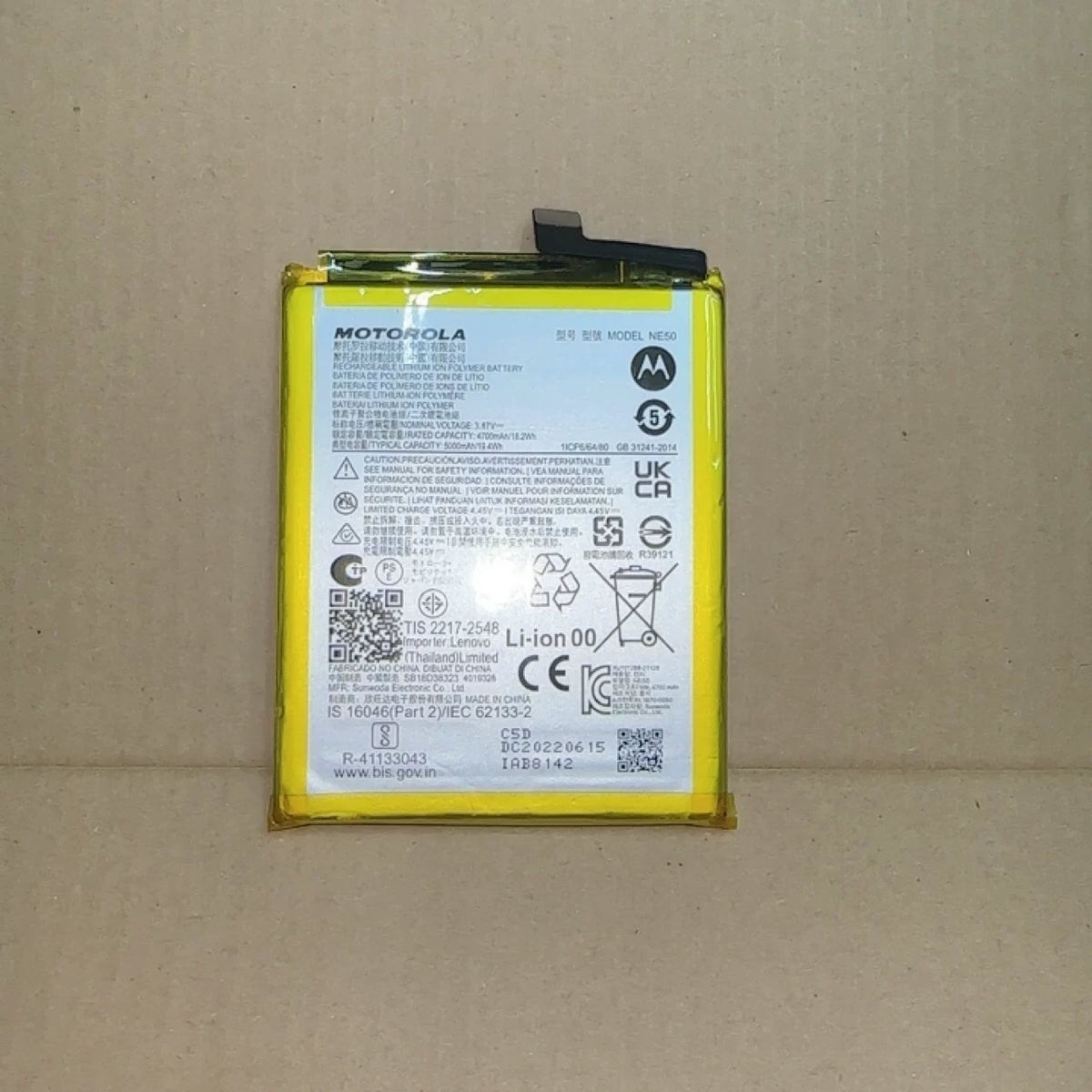 For Motorola G71S Mobile Phone Battery XT 2225-2 NE50 Battery, Large Capacity Electric Board Motorola phone repair parts