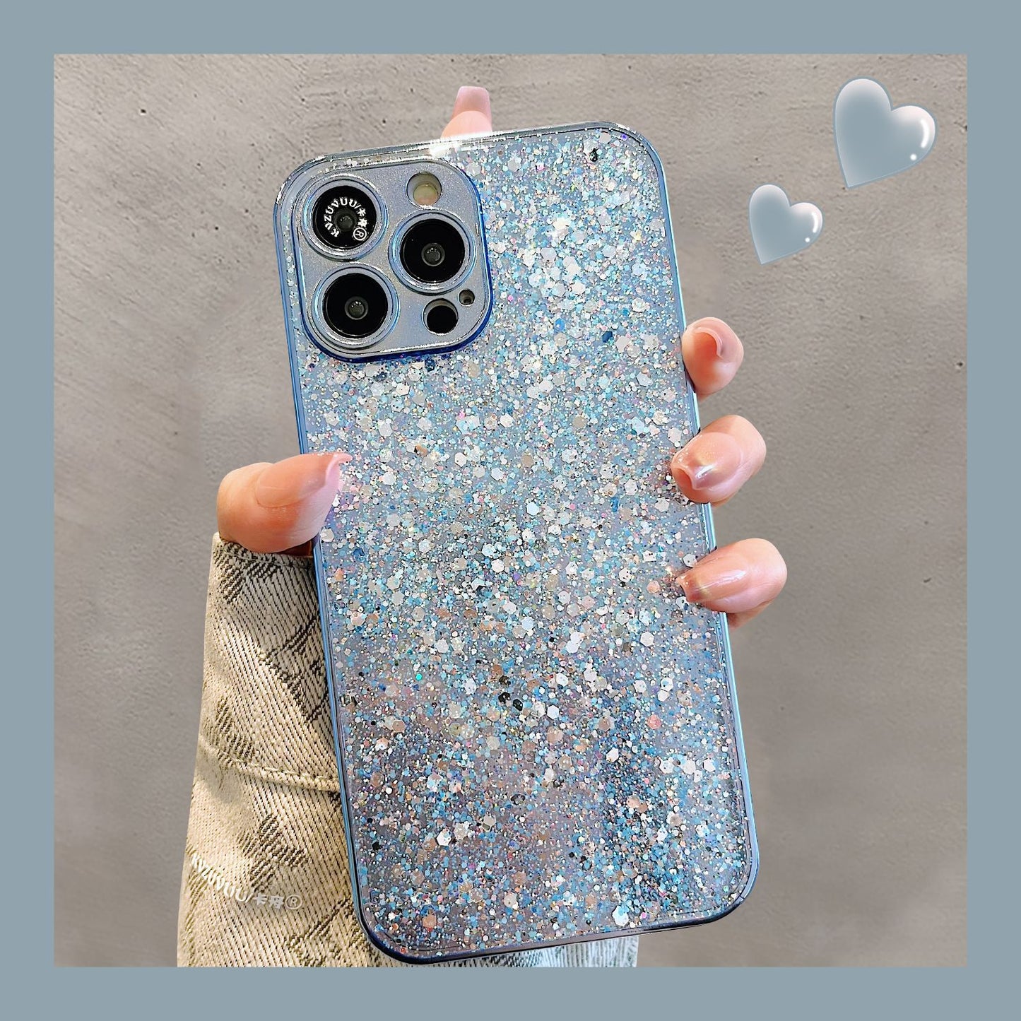 Accessories for Apple 14 mobile phone case iphone15promax glitter sequin bracelet 13 simple niche 12ins new
