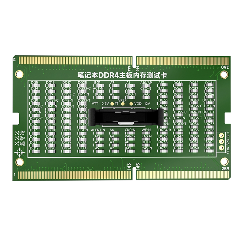 Notebook laptop main board DDR5 DDR4 memory slot detection, forward and reverse dual-purpose, with light test card, computer tester lamp holder Laptop Repair tools