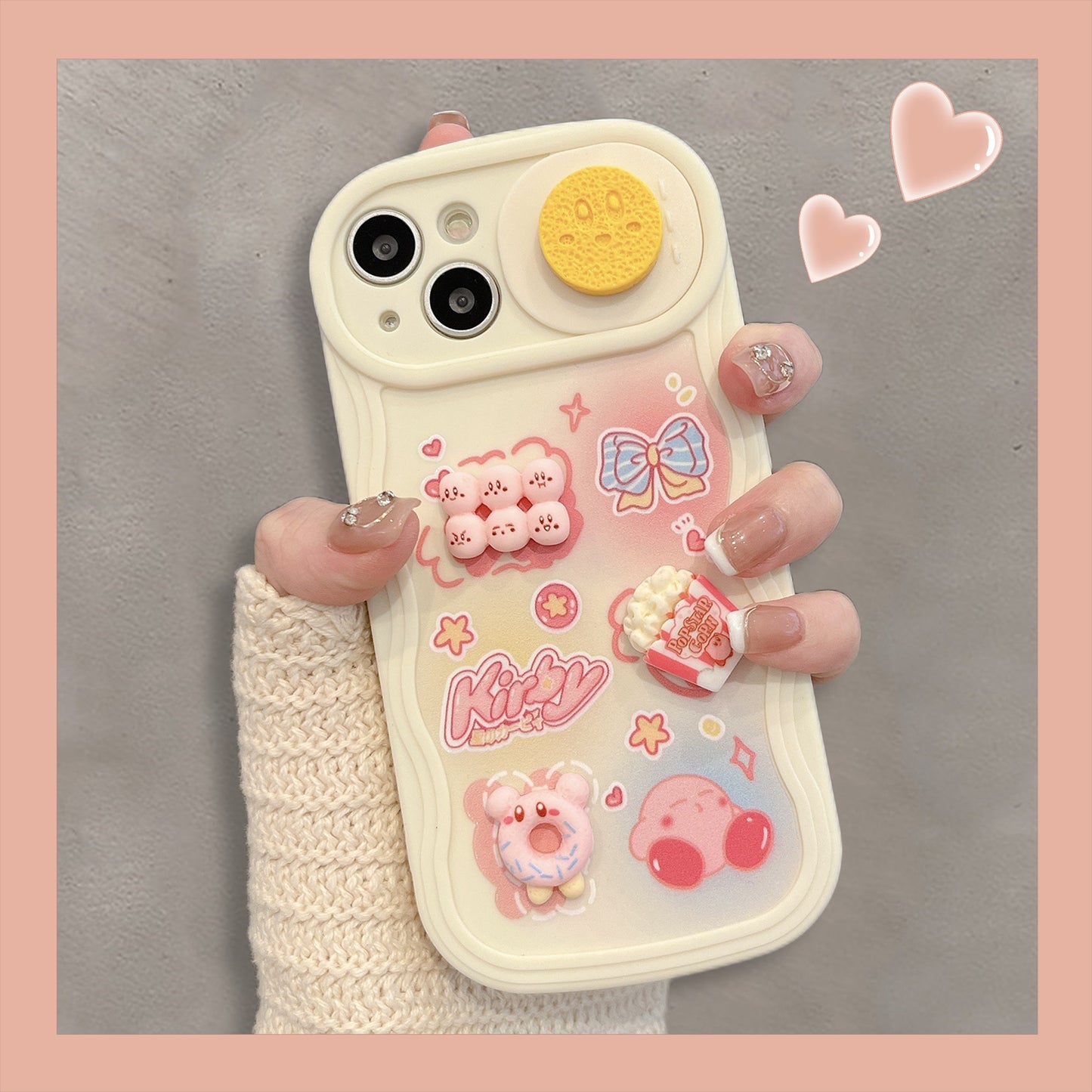 Accessories Cheese Cheese Bear Sliding Window for Apple 14promax Mobile Phone Case iphone13 Cute 11 Soft Case 12