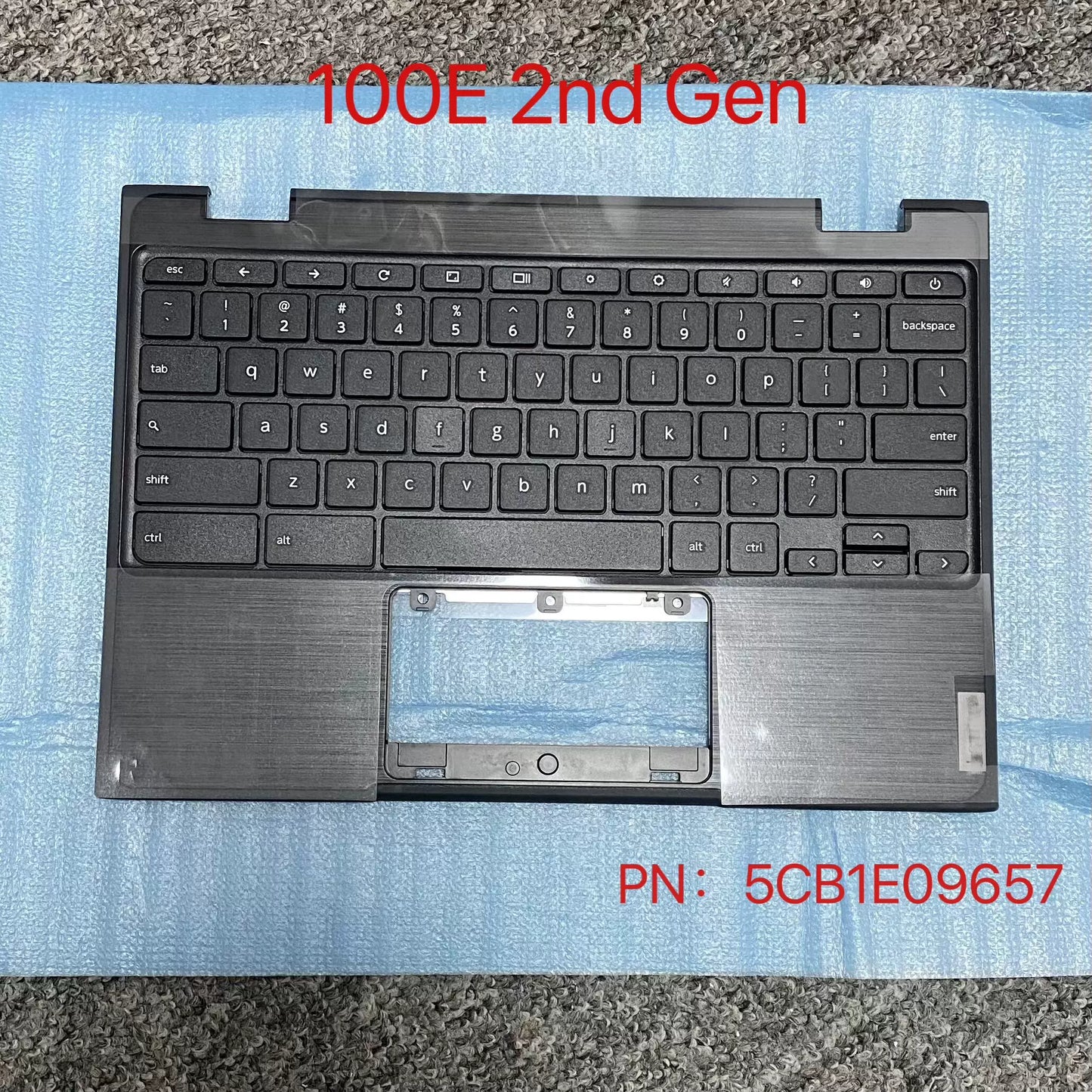 Upper case keyboard for Lenovo Chromebook 100e 2nd Generation Keyboard C Shell 5CB1E09657 topcase palmrest keybooard
