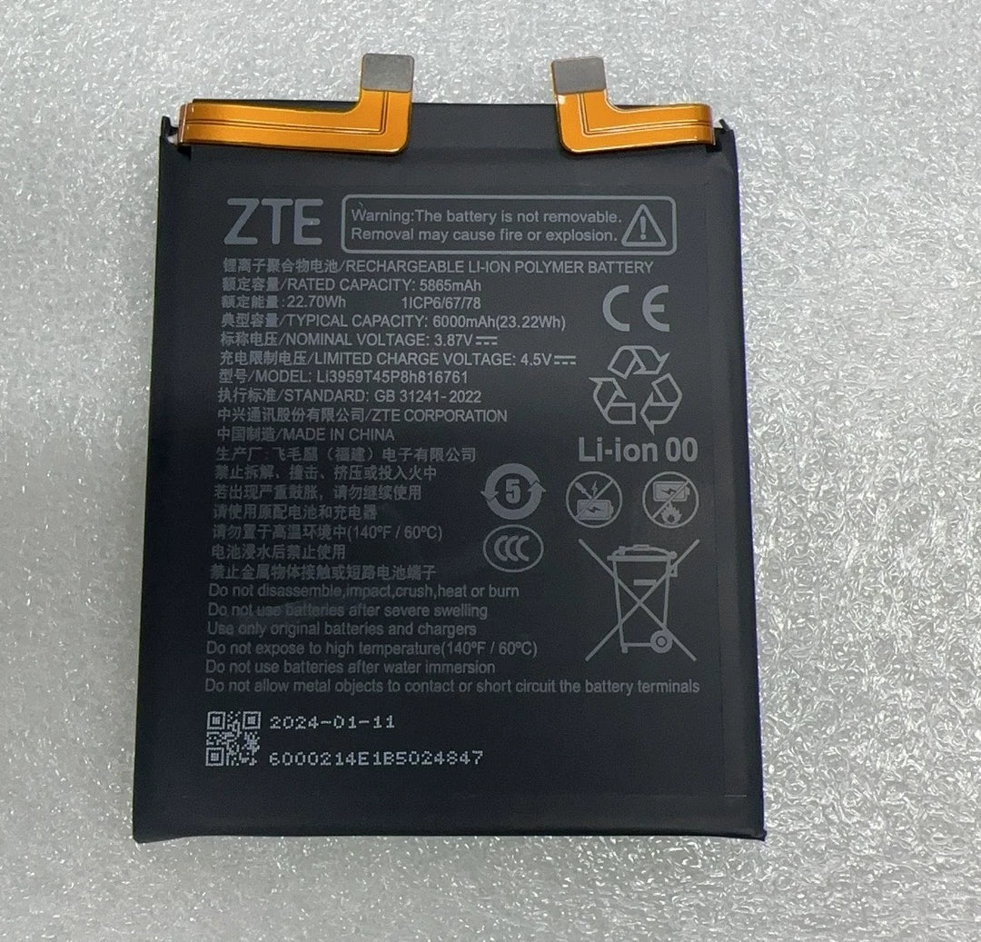 For Nubia Z60Ultra mobile phone battery NX721J battery Li3959T45P8H816761 electric board Nubia phone repair parts