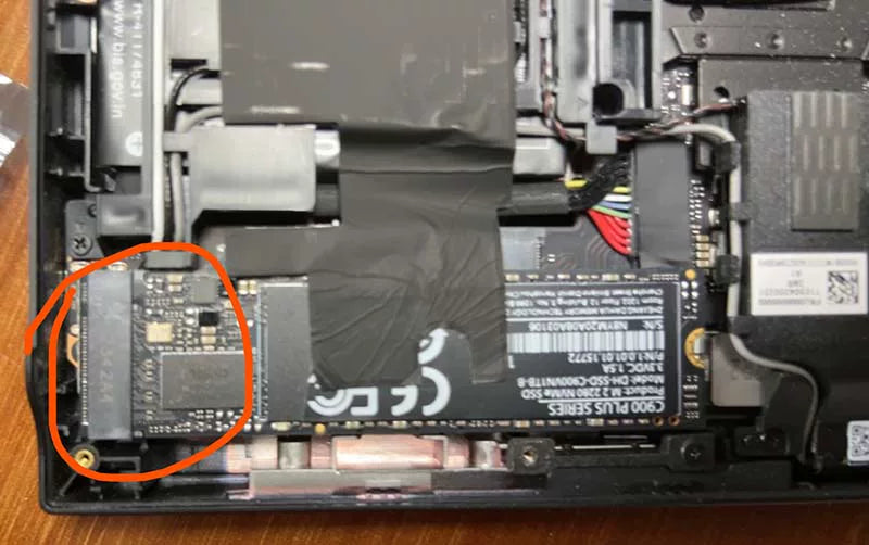 Lenovo LEGION Go Handheld game console 2242 to 2280 NVMe M.2 PCIe 4.0 Adapter Card Repair Tools