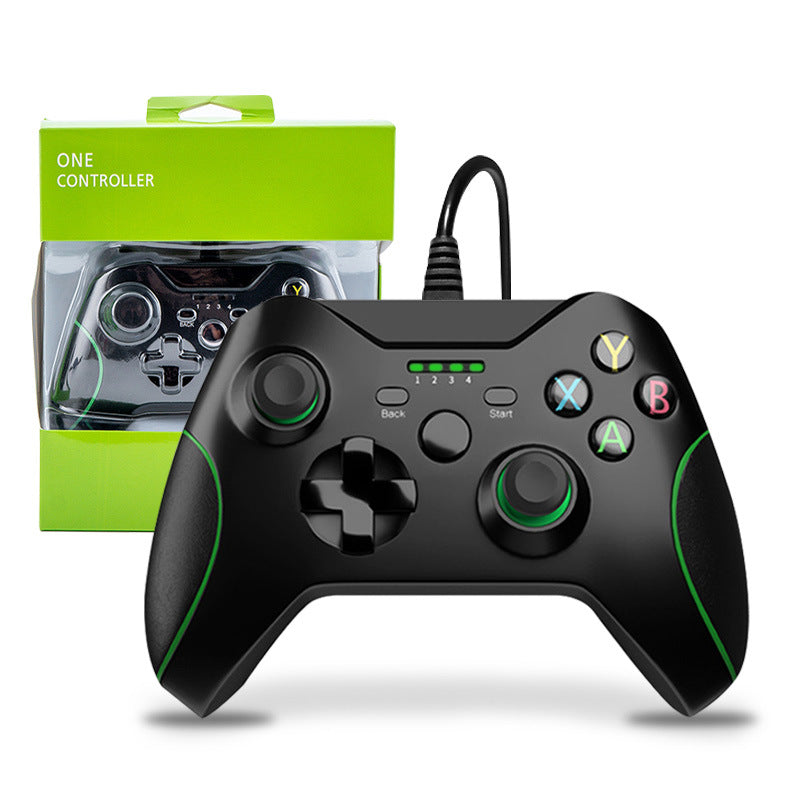 dual motor vibration dual Joystcik Plug and play without setup compatible with X ONE console PC devices Wired gamepad with headphone jack
