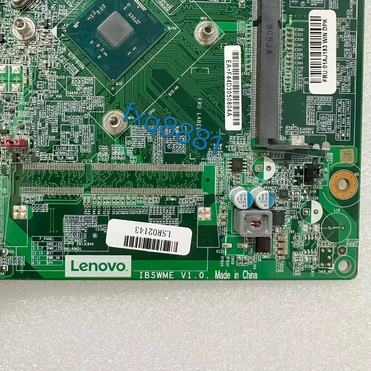 (Shipping fee not include)适用于Lenovo M2600C 一体机主板 IBSWME VER:1.0 FRU:01AJ183