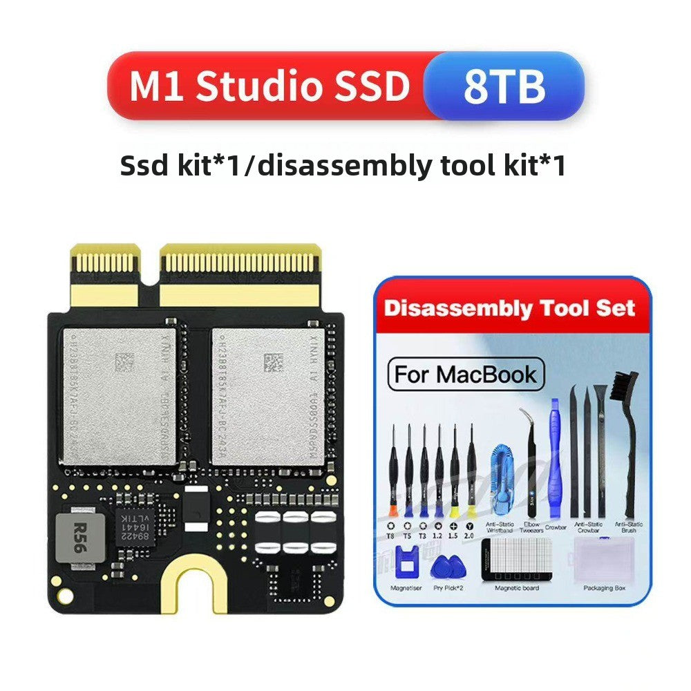 Solid State Drive Kit 1T/2T/4T/8T For MAC MINI M4 Mac Studio M1Max/Ultra M4 Pro SSD Capacity Upgrade SSD New Particles Increase Speed Upgrade Memory DIY Reair