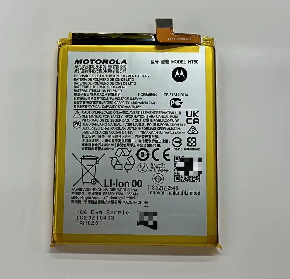 For Motorola EDGE 20Lite Fusion XT 2139-1/2 Cell Phone Batteries NT50 Batteries Motorola phone repair parts