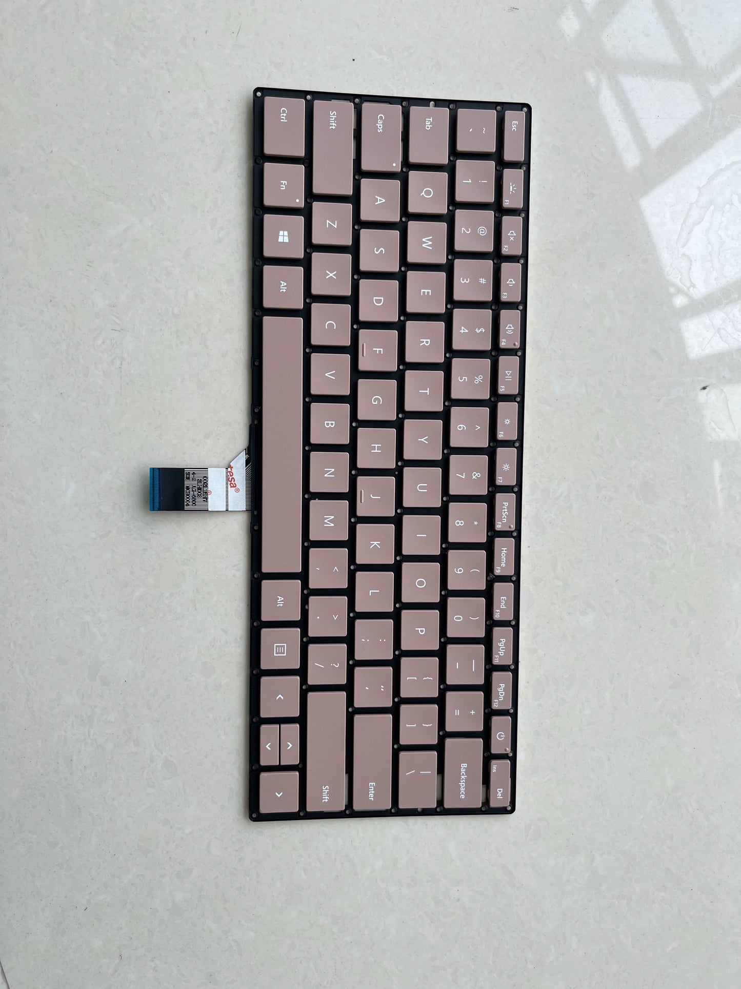 (Shipping fee not include)Microsoft laptop 3 1868 键盘 金粉色 原装