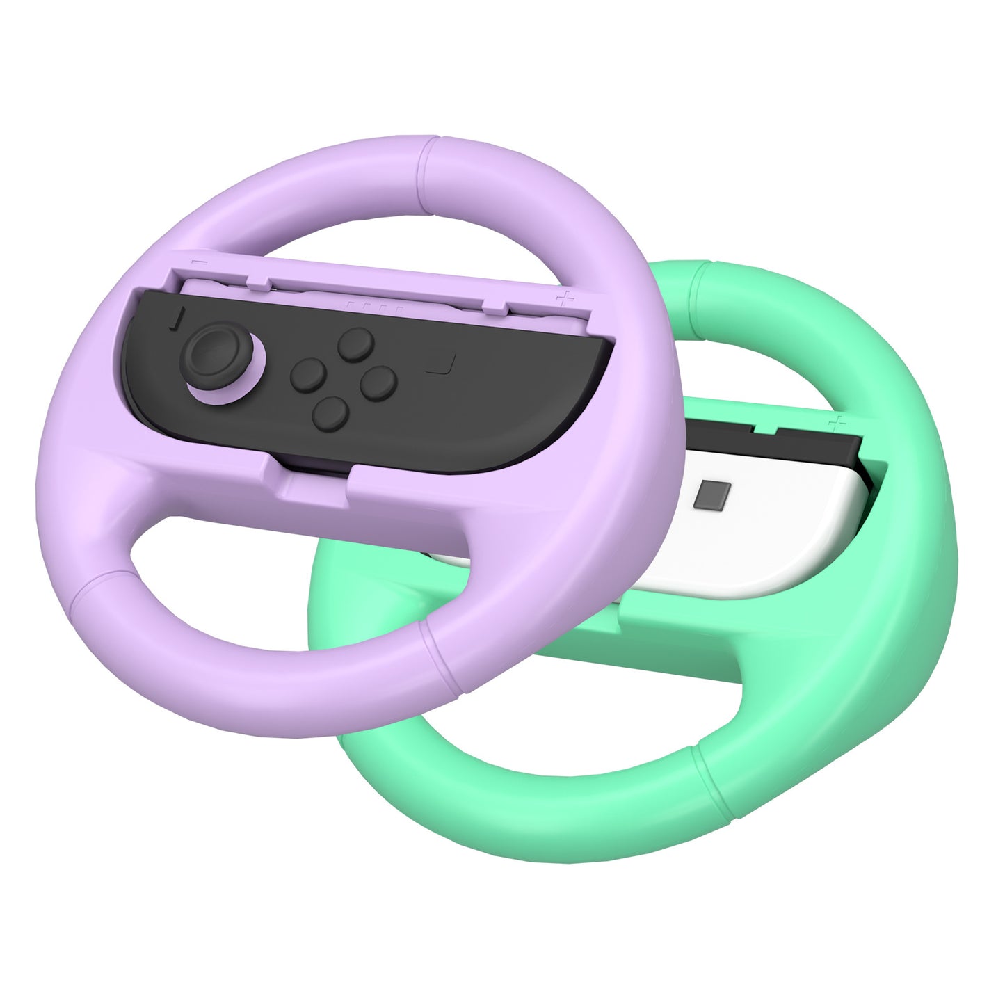 Switch 1/Switch 2 Universal Steering Wheel for Nintendo Switch 2 Left and Right Handle Grip