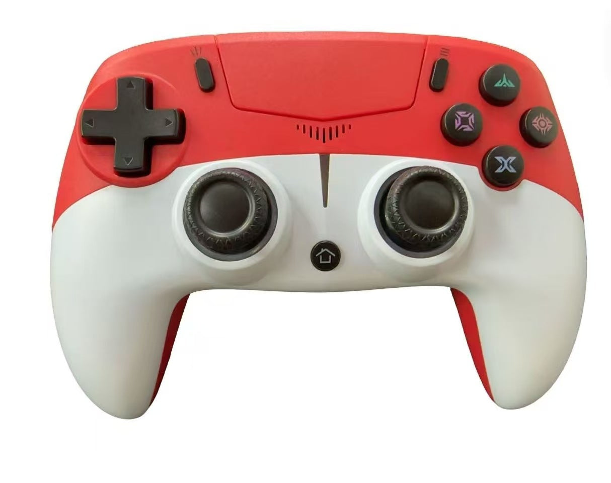 2025 new private model gamepad PS5 Bluetooth controller with RGB light macro programming with microphone