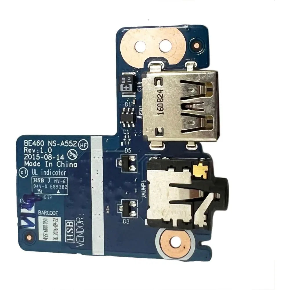 Used For Lenovo ThinkPad E460 E465 Laptop I/O USB Audio Headphone Jack Port Board Cable BE460 NS-A552 DA30000FF30 Lenovo laptop repair parts