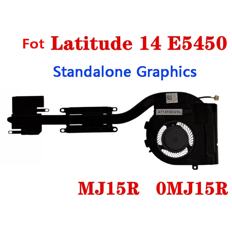 NEW Original LAPTOP CPU GPU Cooling Fan With Heatsink For Dell Latitude 5450 E5450 MJ15R 0MJ15R AT13F003ZCL Dell laptop repair parts