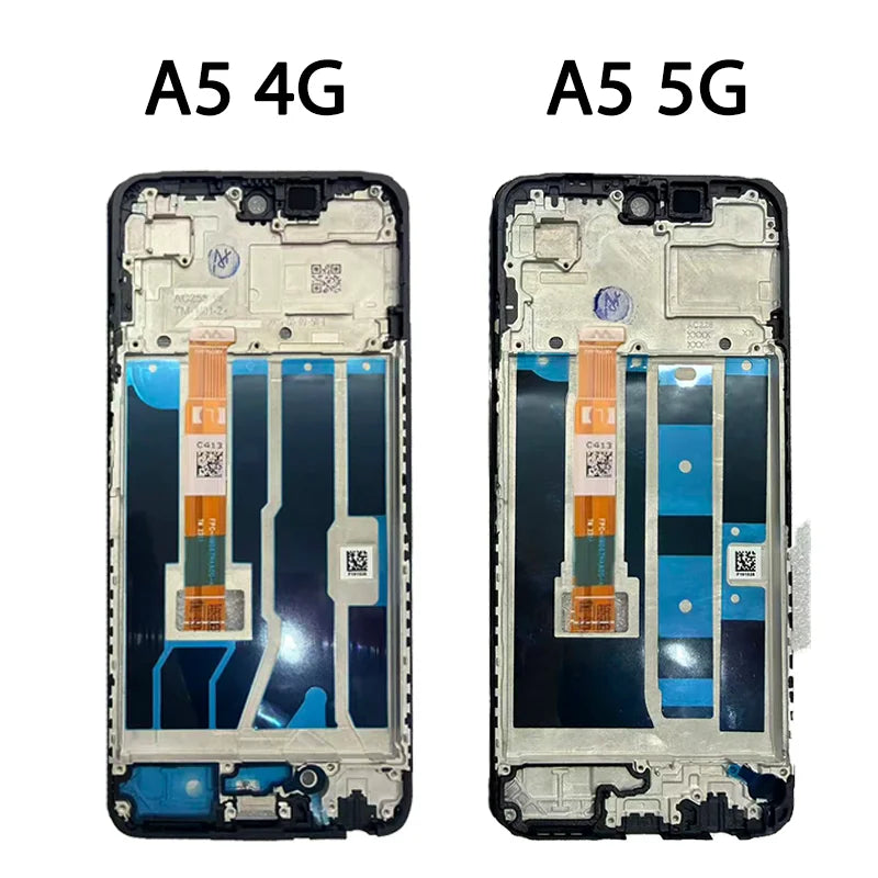 A5 Display Screen For Oppo A5 4G LCD CPH2727 Display Touch Screen Digitizer For OPPO A5 5G CPH2735 PKW120 LCD Frame Oppo phone repair parts