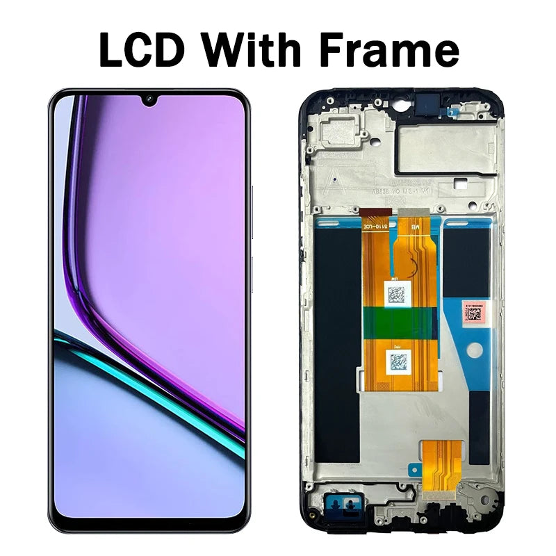 6.74"For Oppo Realme Note 60 Display For Realme Note60 RMX3933 LCD Display Touch Screen Digitizer Assembly Replacement Oppo phone repair parts