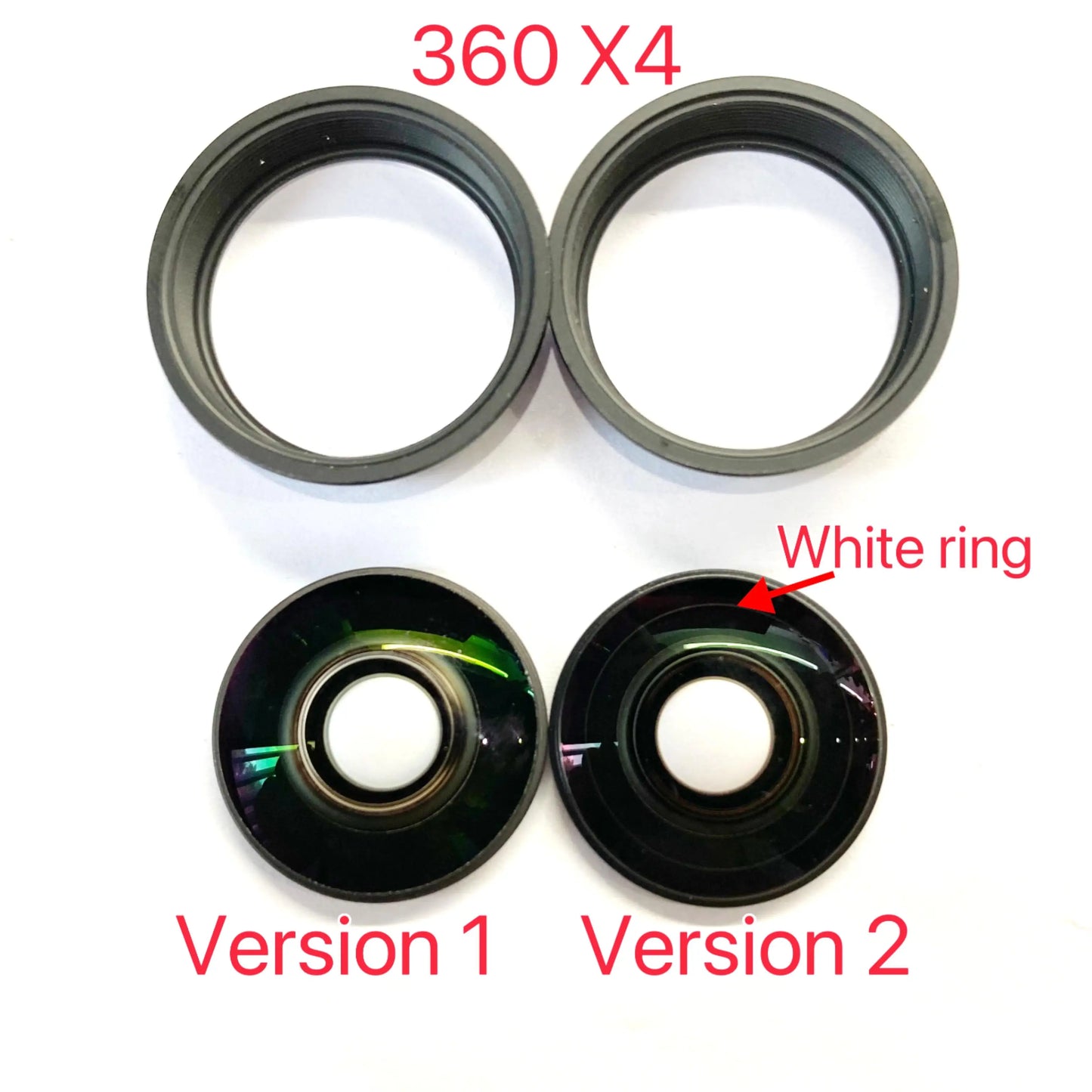 New X4 Lens Glass for Insta360 One X4 Lens Glass with Base Ring Replacement Parts Digital Camera repair parts